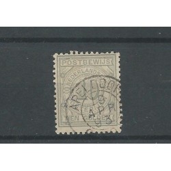 Nederland PW7 met "APELDOORN 1893" kleinrond VFU/gebr  CV 45+ €
