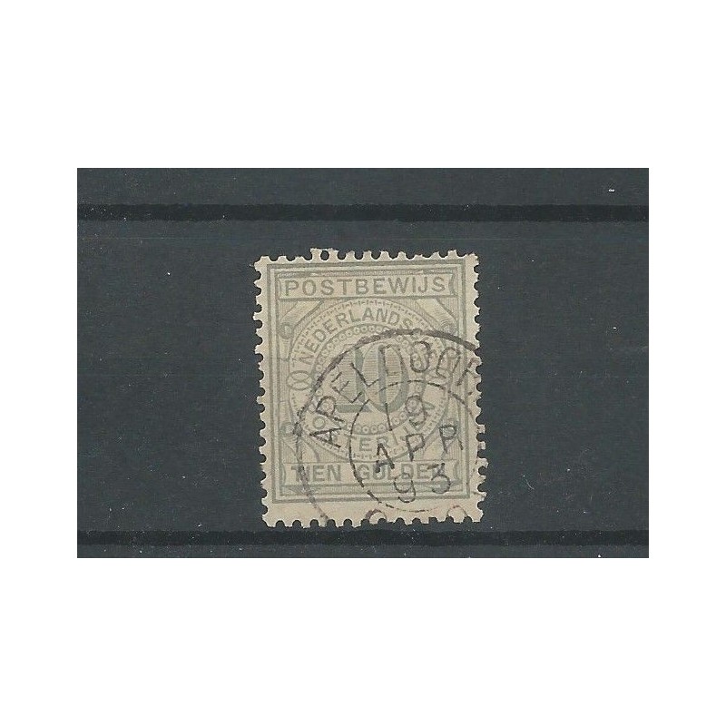 Netherlands PW7 with "APELDOORN 1893" small round cancel VFU/used  CV 45+ €