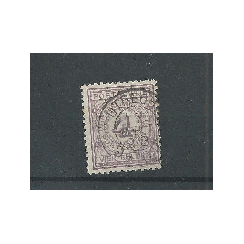 Netherlands PW5 with "UTRECHT 1898" small round cancel VFU/used  CV 175+ €