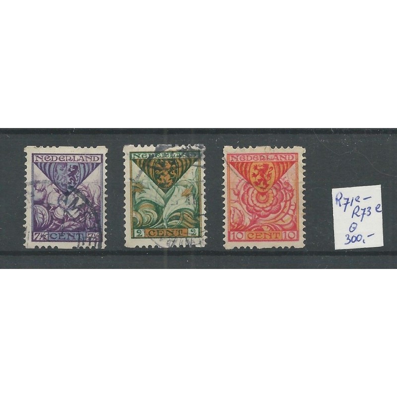 Netherlands R71e-R73e syncopated perforation with DIKKE TAND  VFU/used  CV 300 €