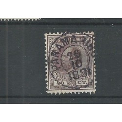 Suriname 12C Willem III  VFU/used  CV 40 € !! EXTREMELY FINE !!