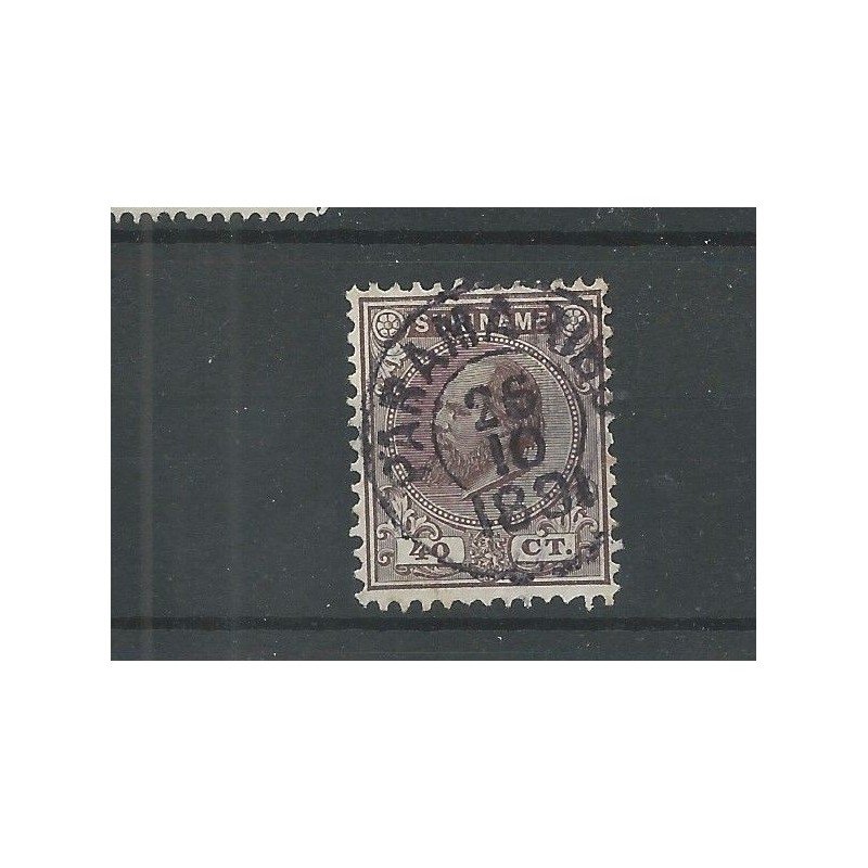 Suriname 12C Willem III  VFU/used  CV 40 € !! EXTREMELY FINE !!