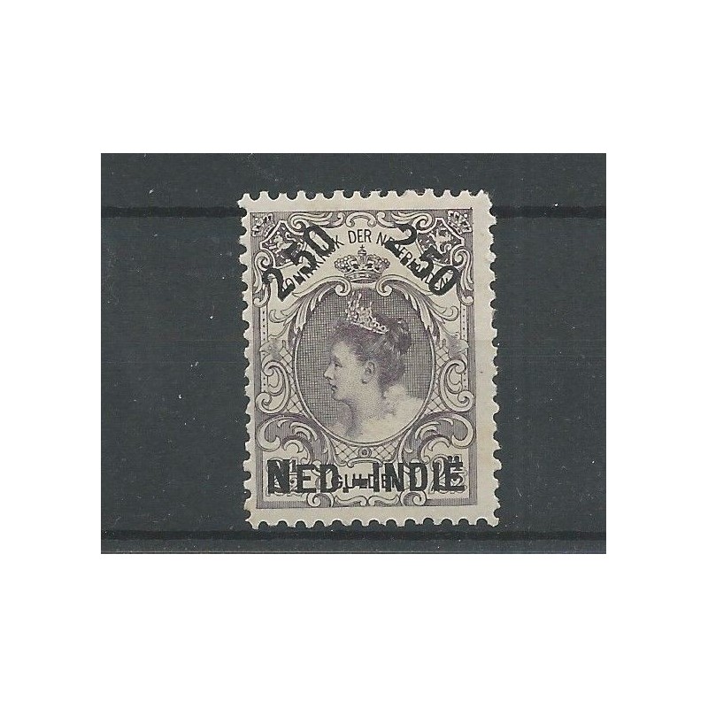 Dutch East Indies 37A Provisional issue MH/unused  CV 85 € !! EXTREMELY FINE !!