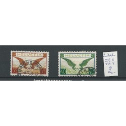 Zwitserland  233-234x  Luftpost 1929  VFU/gebr  CV 160 €