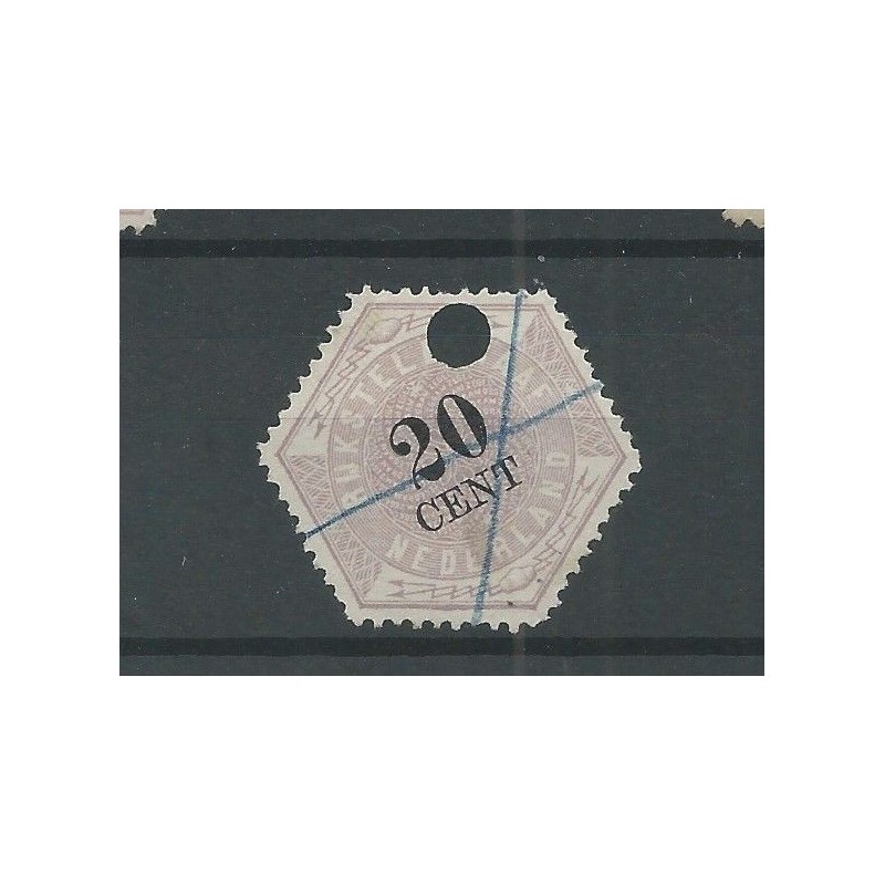Nederland TG6 Telegram 20 ct  VFU/gebr  CV 17 €