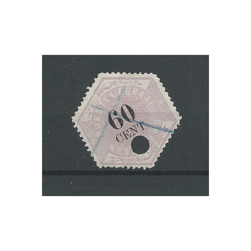 Netherlands TG10 Telegram 60 ct  VFU/used  CV 50 €