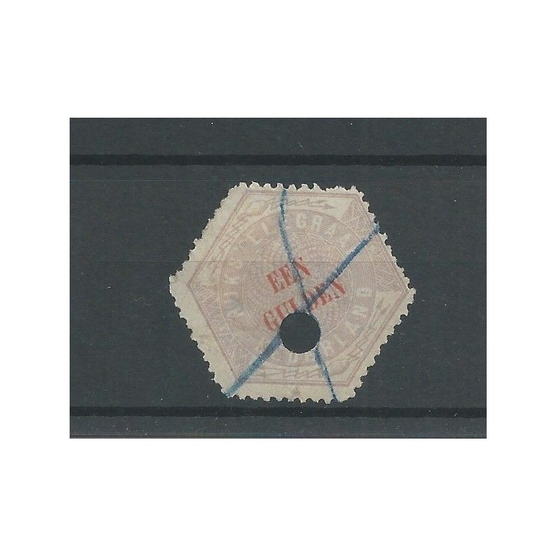Netherlands TG11 Telegram 1Gld  VFU/used  CV 45 €