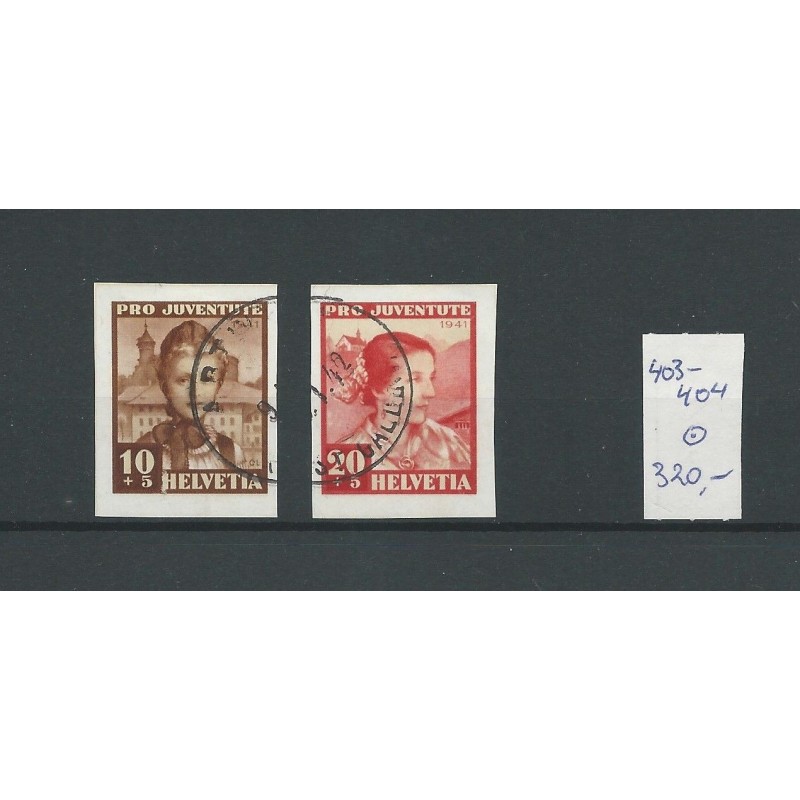 Switzerland  403-404  aus Block 6  VFU/used  CV 320 €