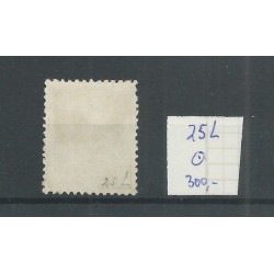 Netherlands  25L Willem III 12,5x12,5 gr.gt  VFU/used  CV  300 €