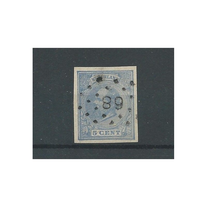 Netherlands  19v  Willem III  1872 imperforate  VFU/used  CV  100+ €