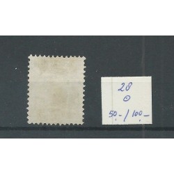 Netherlands  28 with numeral dot cancel 36 VFU/used  CV  150 €