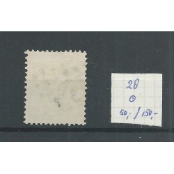 Netherlands  28 with numeral dot cancel 70 VFU/used  CV  200 €