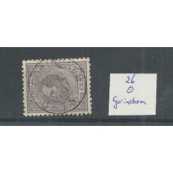 Netherlands  26 with "GORINCHEM 1887" small round cancel VFU/used  CV  10+ €