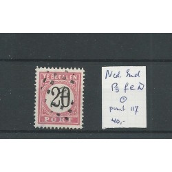 Dutch East Indies  P9fe D  "E.T" fout  SUPERB  numeral dot cancel 117 VFU/used  CV 40+ €