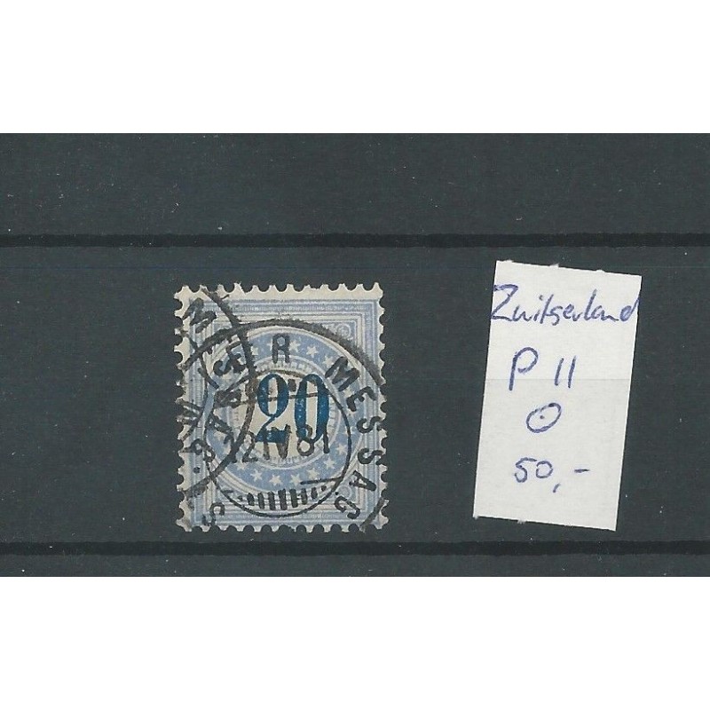 Switzerland   P11 postage due  Faser papier   VFU/used   CV 50 €