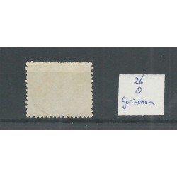 Netherlands  26 with "GORINCHEM 1887" small round cancel VFU/used  CV  10+ €