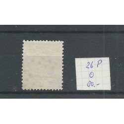 Netherlands  26P  Willem III plate flaw  VFU/used  CV  80 €