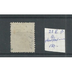 Netherlands  23EP  Willem III plate flaw groene punt VFU/used  CV  150 €