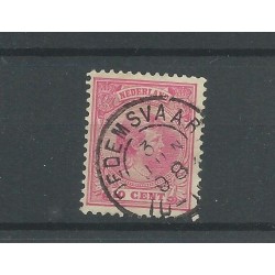 Netherlands  37 with DEDEMSVAART 1898 small round cancel VFU/used  CV  10+ €
