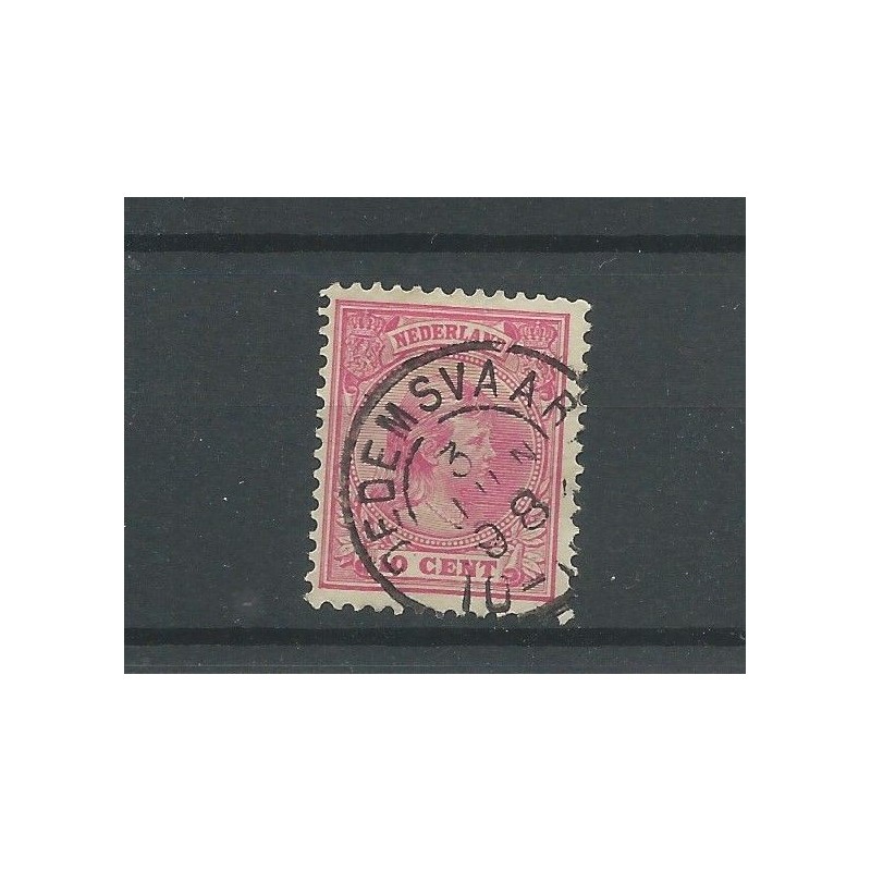 Netherlands  37 with DEDEMSVAART 1898 small round cancel VFU/used  CV  10+ €