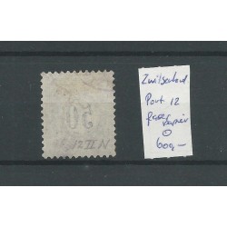 Switzerland   P12 Postage due  Faser papier   VFU/used   CV 600 €