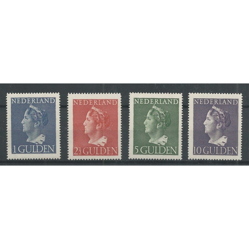 Nederland  346-349 Wilhelmina Konijnenburg  MNH/postfris  CV 455 € Certificaat Muis !!