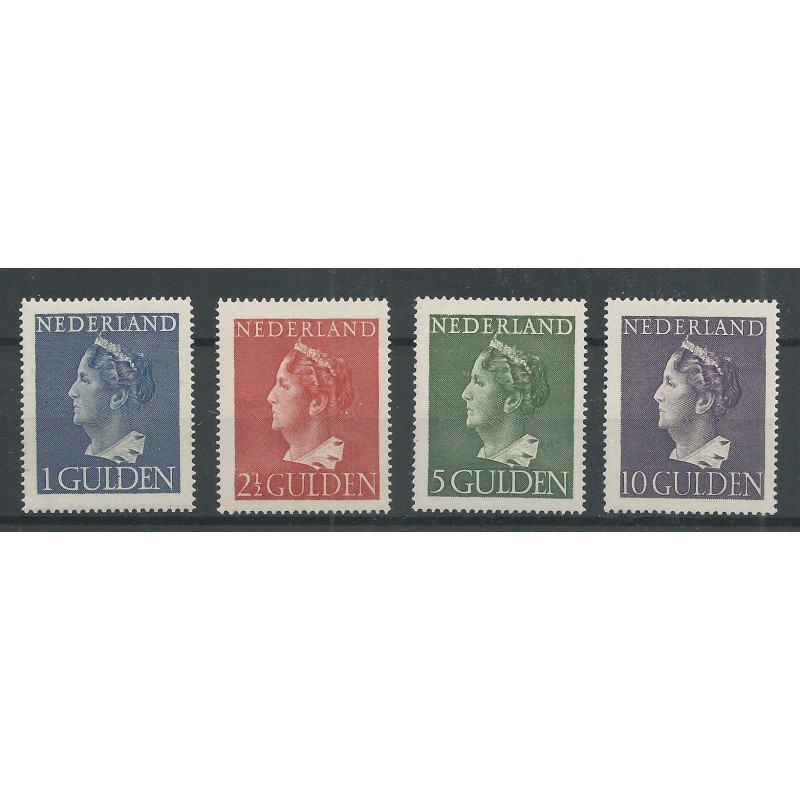 Netherlands  346-349 Wilhelmina Konijnenburg  MNH  CV 455 € Certificate Muis !!