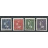 Netherlands  346-349 Wilhelmina Konijnenburg  MNH  CV 455 € Certificate Muis !!