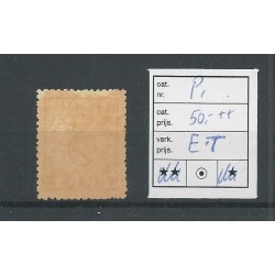 Netherlands P1 postage due with "E.T" plate flaw ?  VFU/used  CV 50+€