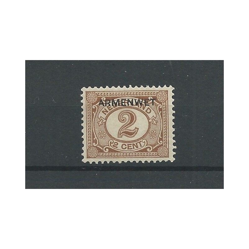 Netherlands  D3f  Official "broken poot A" MH/unused  CV 150 €