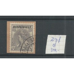 Netherlands  D7f  Official "broken poot A" VFU/used  CV 340 €
