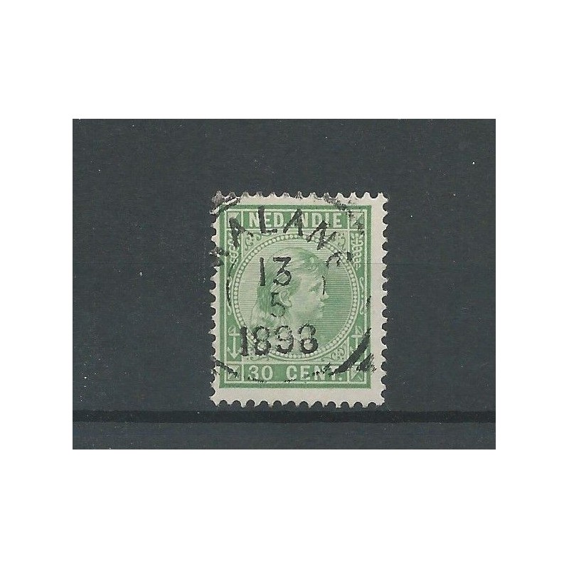 Ned. Indie  28 Wilhelmina 30ct  VFU/gebr  CV 4,5 €