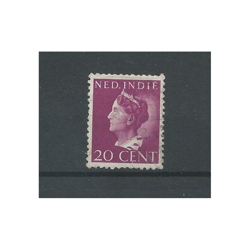 Ned. Indie  277 Wilhelmina 20ct VFU/gebr CV 150 €