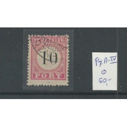 Dutch East Indies  P7A-IV  postage due  VFU/used CV 50 €