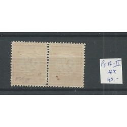 Dutch East Indies  P5A-II  pair Postage due MNH  CV 40 €