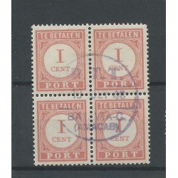 Dutch East Indies  P23 block of 4   VFU CV 140 €