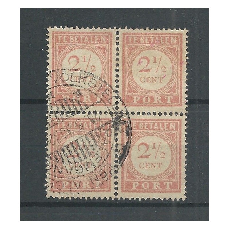 Ned. Indie  P24 blokje van 4   VFU CV 5 €