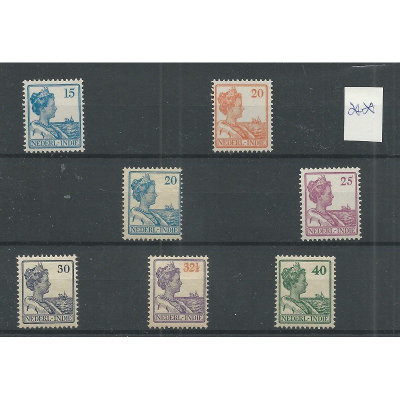 Dutch East Indies  kaartje Wilhelnina MNH  CV 220 €