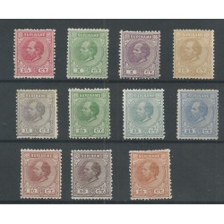 Suriname  3C-13C  Willem III  MH/unused  CV 710 €  Certificate !!
