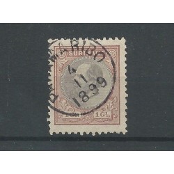 Suriname  14F Willem III  VFU/used  CV 65 €