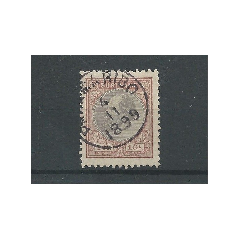 Suriname  14F Willem III  VFU/used  CV 65 €