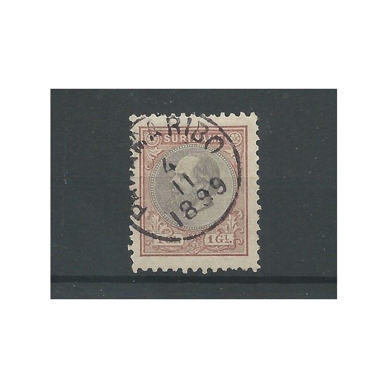 Suriname  14F Willem III  VFU/gebr  CV 65 €