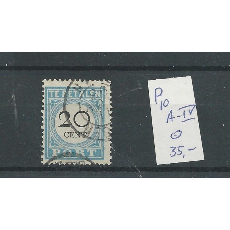 Netherlands P10 A-IV  VFU/used  CV 35 €
