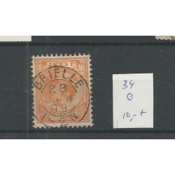 Netherlands 34 with "BRIELLE 1899" small round cancel VFU/used  CV 10++€