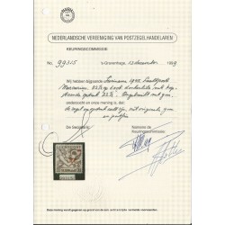 Suriname LP24fa  Inverted overprint MNH CV 400 € Certificate !!