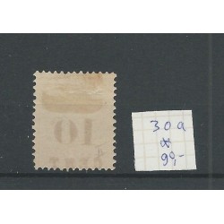Suriname 30a Provisional stamp, shifted overprint  MH/unused CV 90 €