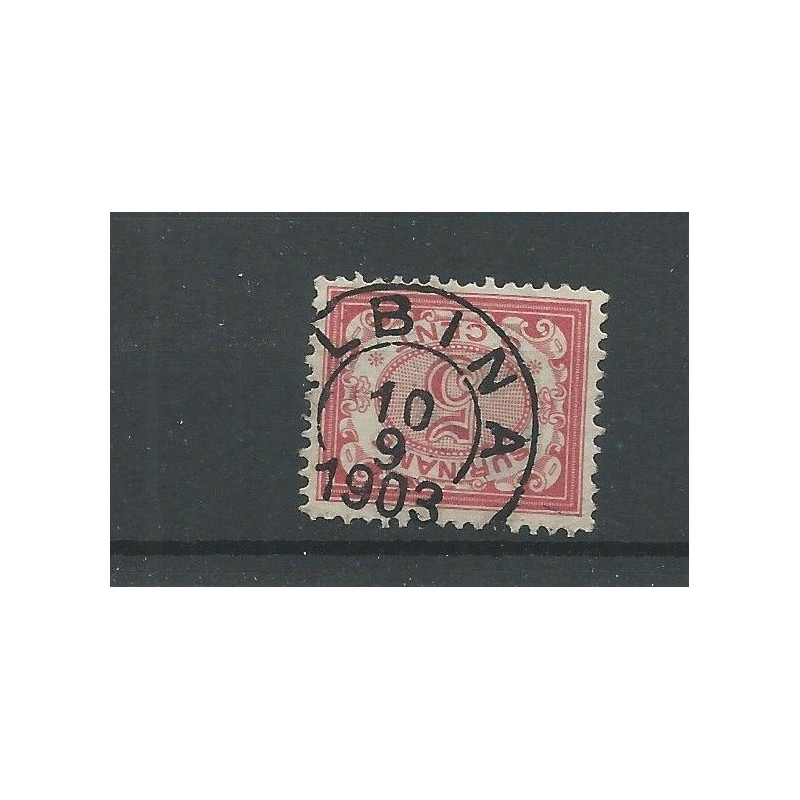 Suriname 46 Cijfer met "ALBINA 1903" stempel VFU/gebr CV ?? €