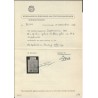 Suriname 38A Provisional issue MH/unused CV 170 € Certificate !!