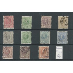 Suriname  3C-13C   Willem III 1873  VFU/used  CV 247 €