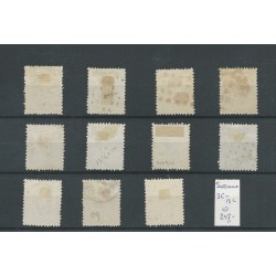 Suriname  3C-13C   Willem III 1873  VFU/used  CV 247 €